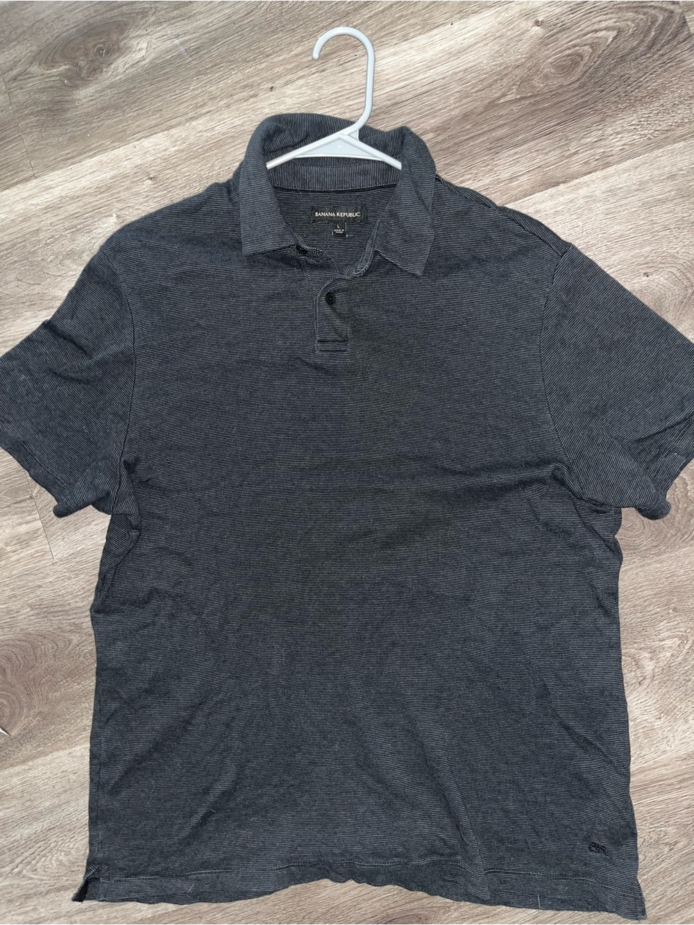 Banana Republic Men's Charcoal Polo Shirt